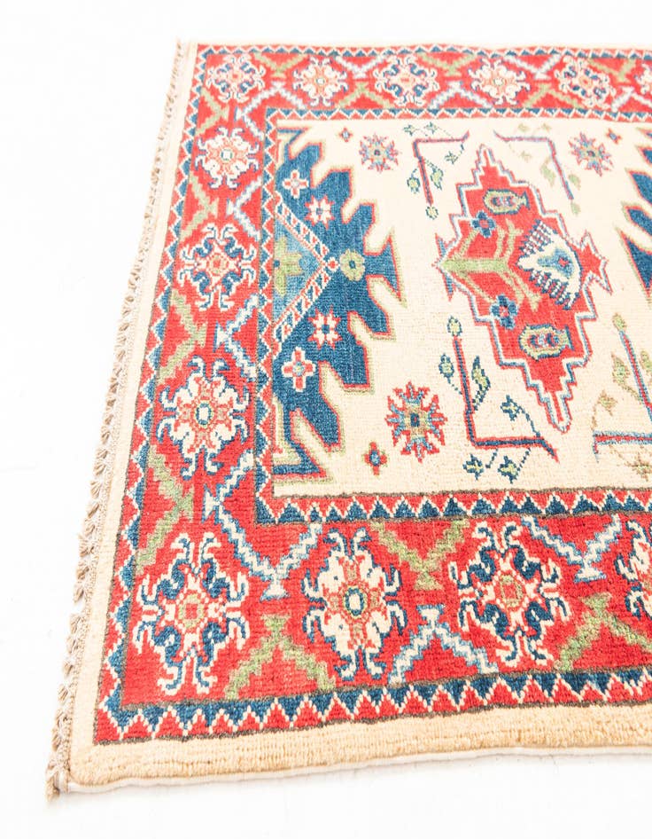 Detail image of  2' 9 x 9' 9  Hand Knotted Kazak Runner Rug