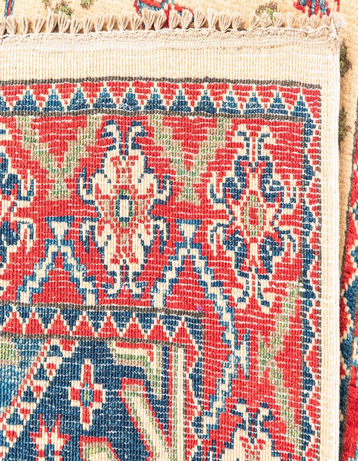 Detail image of  2' 9 x 9' 9  Hand Knotted Kazak Runner Rug