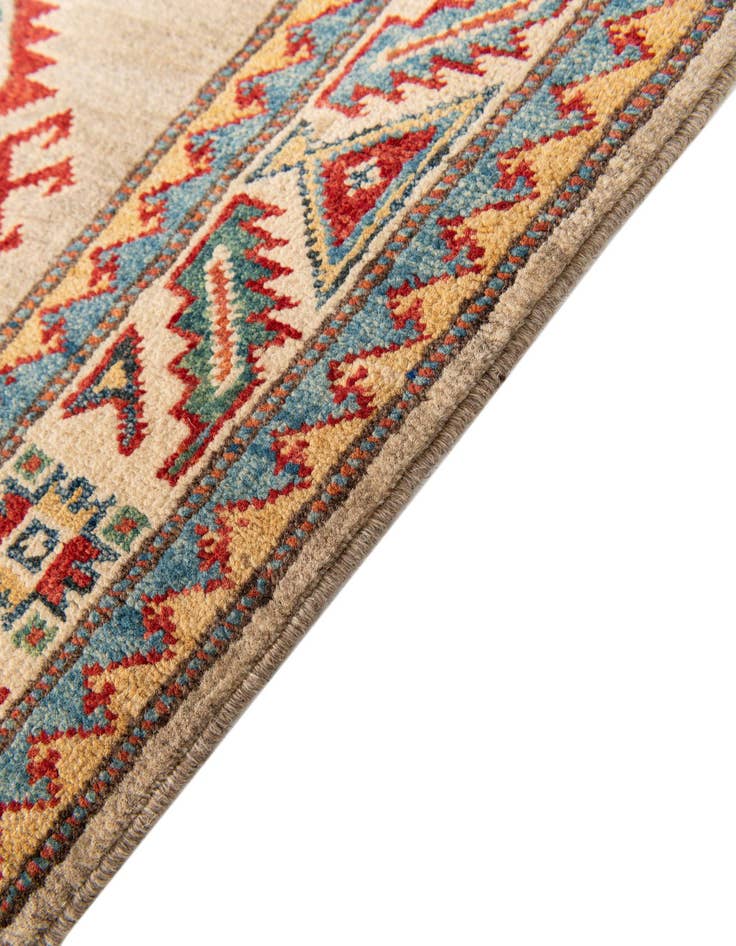 Detail image of  2' 7 x 9' 7  Hand Knotted Kazak Runner Rug