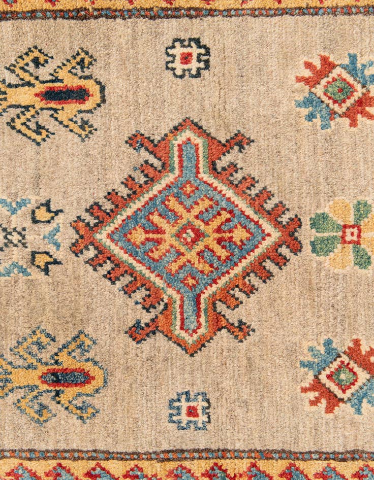 Detail image of  2' 7 x 9' 7  Hand Knotted Kazak Runner Rug