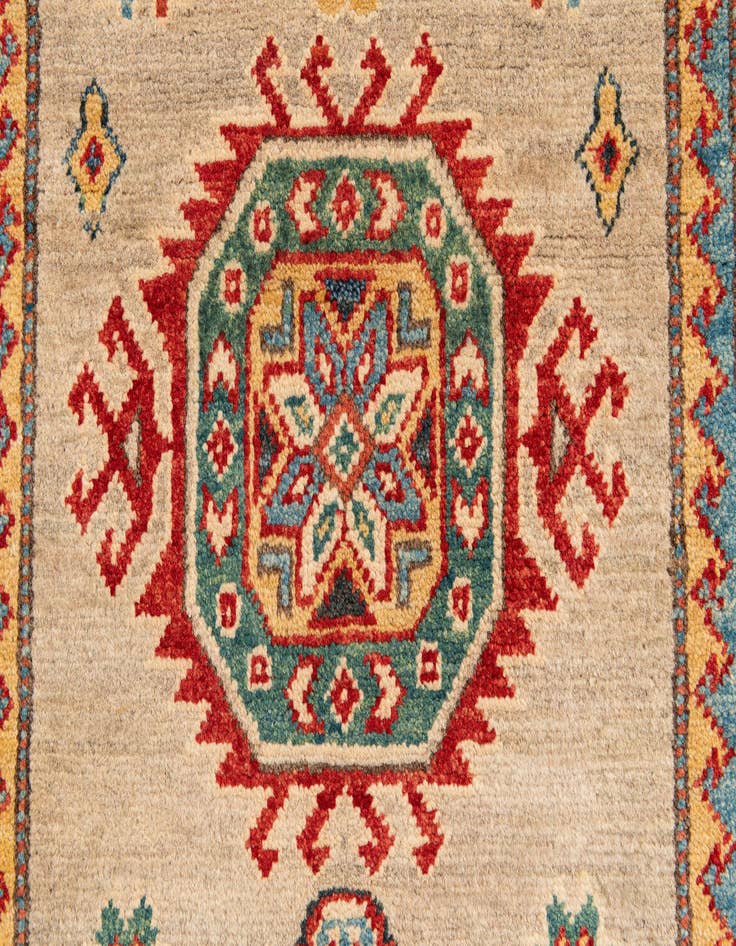 Detail image of  2' 7 x 9' 7  Hand Knotted Kazak Runner Rug