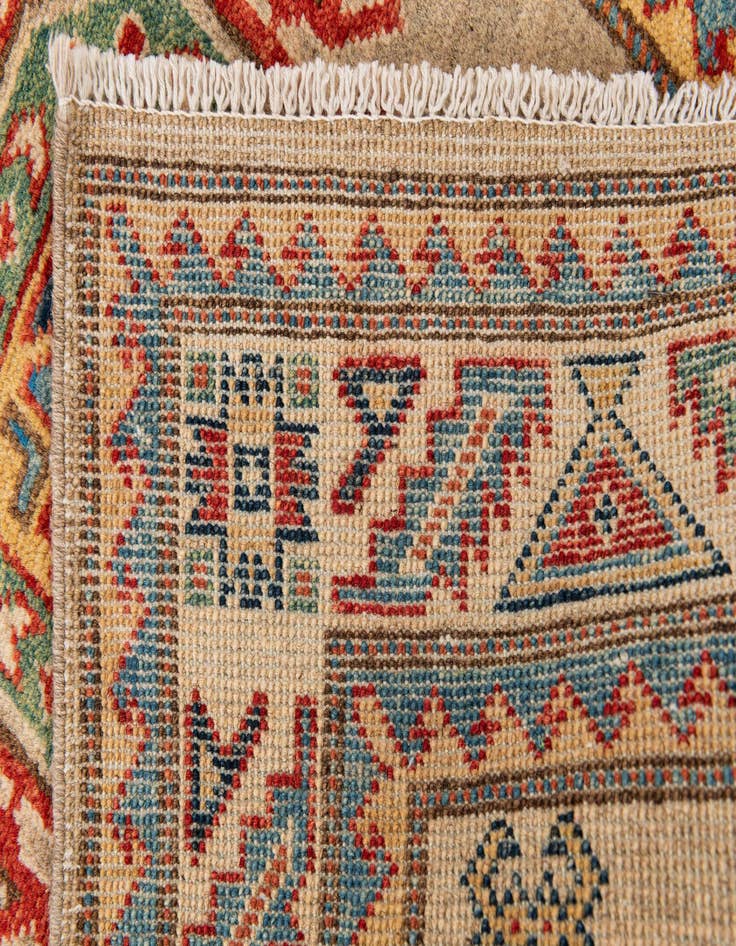 Detail image of  2' 7 x 9' 7  Hand Knotted Kazak Runner Rug