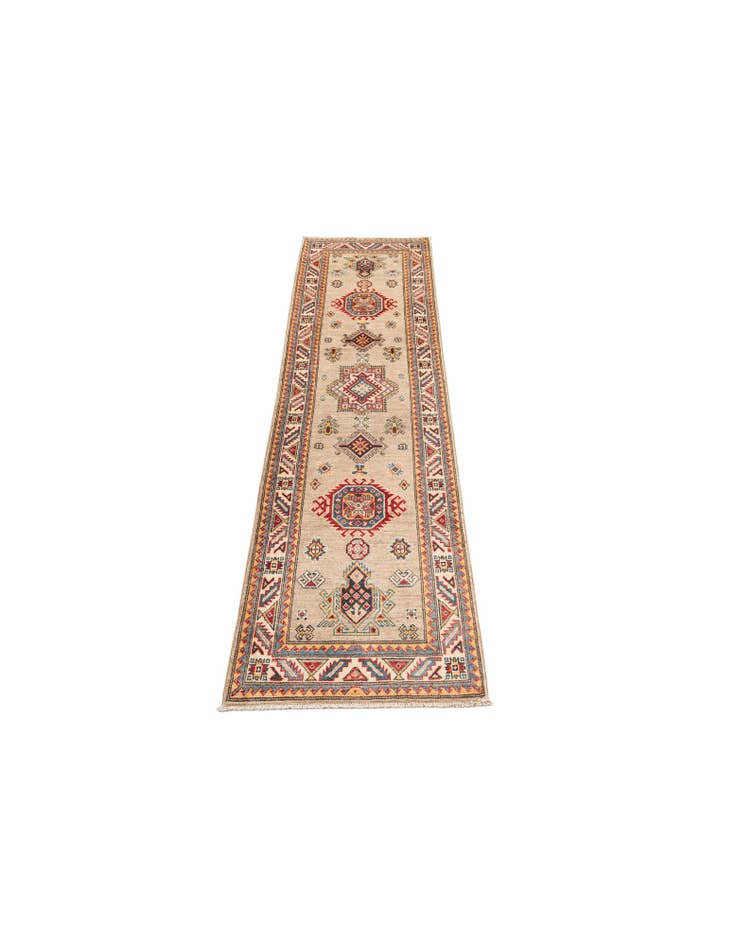 Detail image of  2' 8 x 9' 9  Hand Knotted Kazak Runner Rug