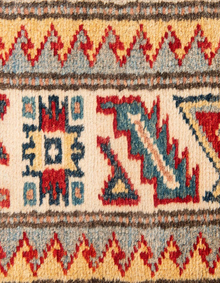 Detail image of  2' 8 x 9' 9  Hand Knotted Kazak Runner Rug
