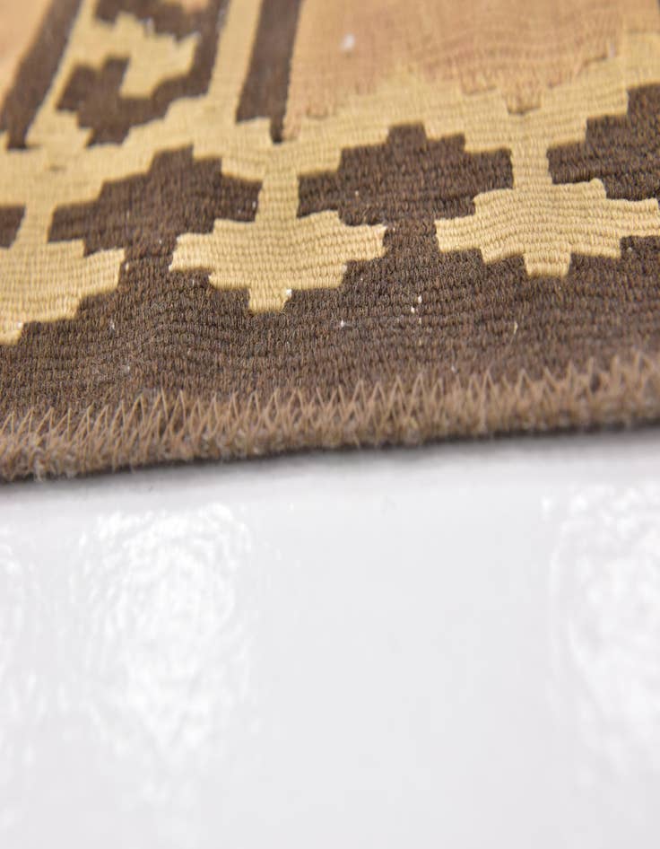 Detail image of  2' 4 x 4' 10  Hand Woven Kilim Fars Wool Runner Rug