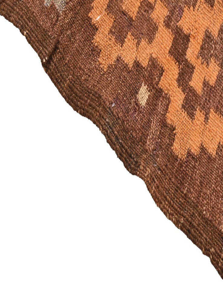 Detail image of  4' 5 x 10' 3  Hand Woven Kilim Fars Wool Runner Rug