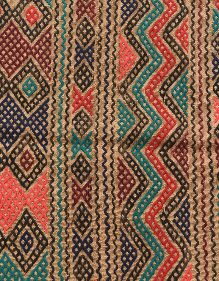 Detail image of  2' 5 x 8' 1  Hand Knotted Kilim Fars Persian Wool Runner Rug