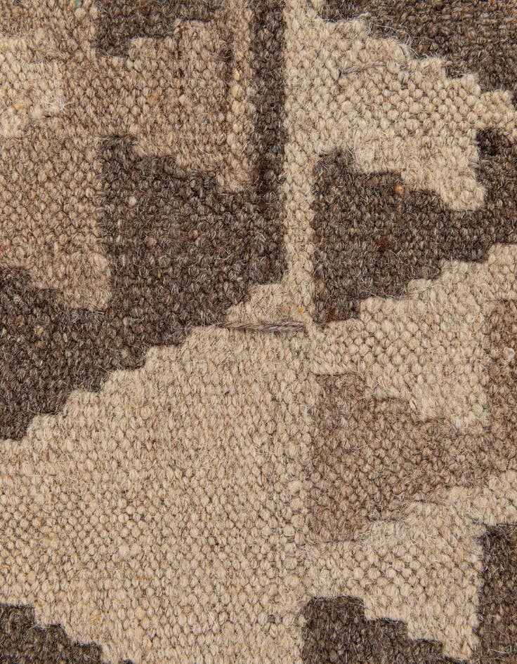 Detail image of  3' 1 x 10' 1  Hand Woven Kilim Maymana Wool Runner Rug