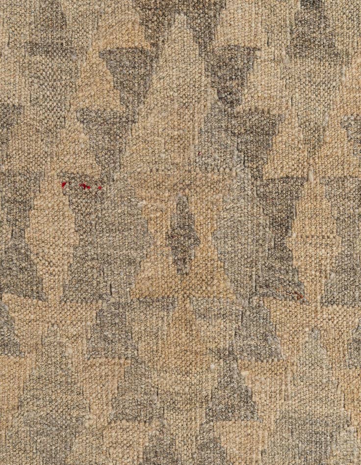 Detail image of  2' 8 x 9' 8  Hand Woven Kilim Maymana Wool Runner Rug