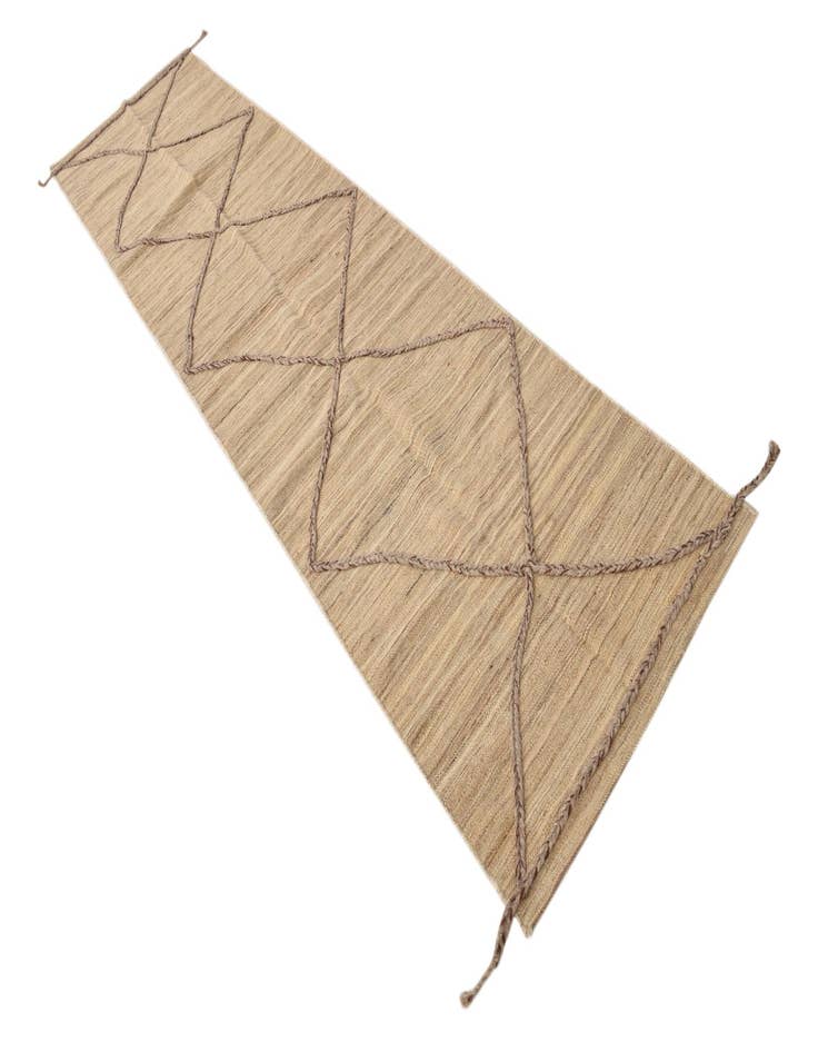 Detail image of  2' 5 x 10' 7  Hand Woven Kilim Modern Wool Runner Rug