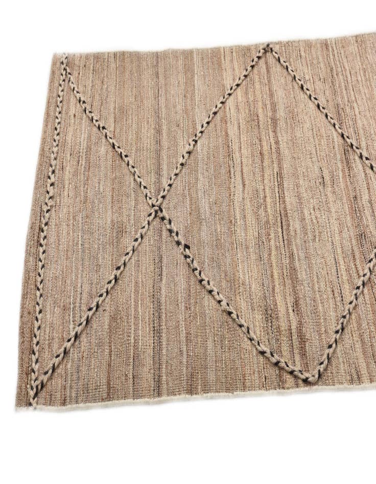 Detail image of  2' 8 x 10'  Hand Woven Kilim Modern Wool Runner Rug