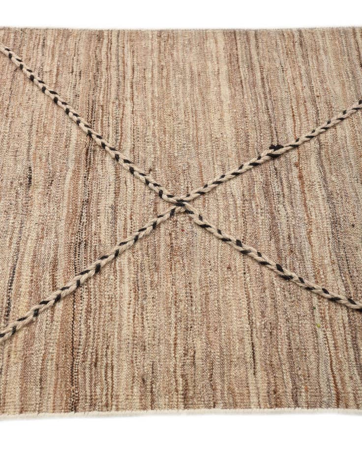 Detail image of  2' 8 x 10'  Hand Woven Kilim Modern Wool Runner Rug