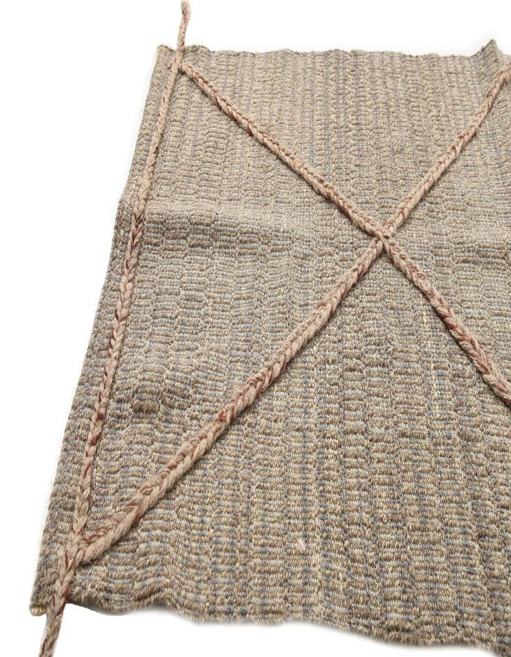 Detail image of  2' x 7' 10  Hand Woven Kilim Modern Wool Runner Rug