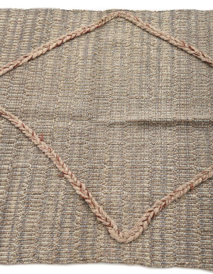 Detail image of  2' x 7' 10  Hand Woven Kilim Modern Wool Runner Rug