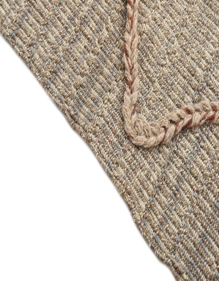 Detail image of  2' x 7' 10  Hand Woven Kilim Modern Wool Runner Rug