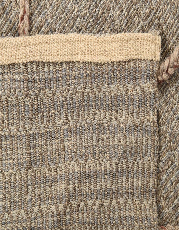 Detail image of  2' x 7' 10  Hand Woven Kilim Modern Wool Runner Rug