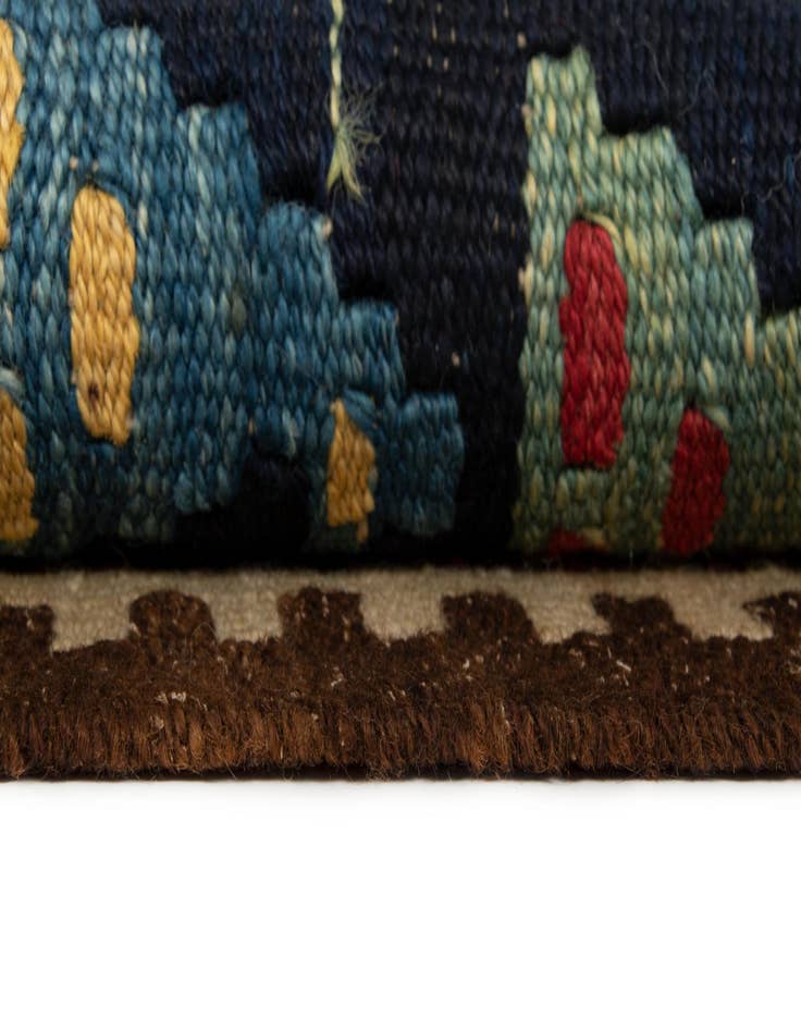 Detail image of  4' 10 x 12' 7 Kilim Wool Runner Rug