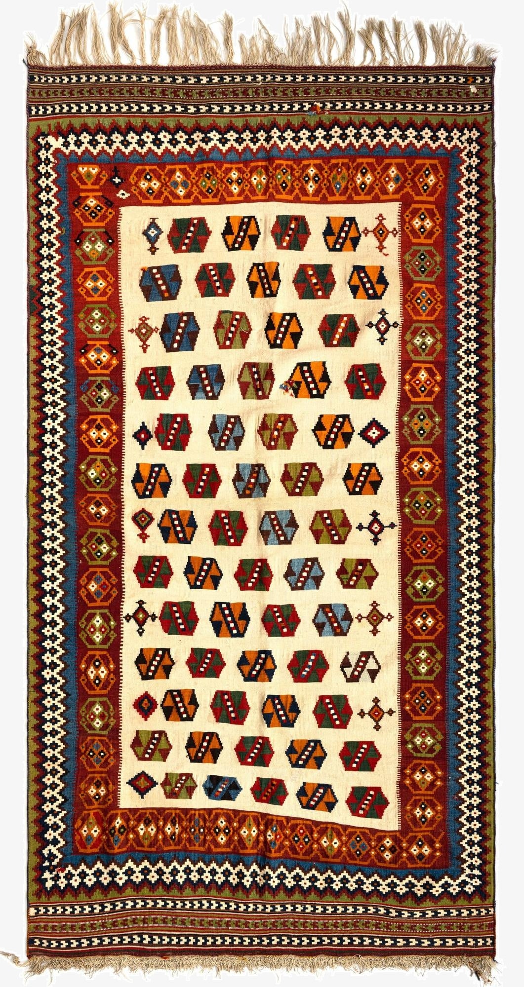  4' 4 x 9' 8 Kilim Runner Rug