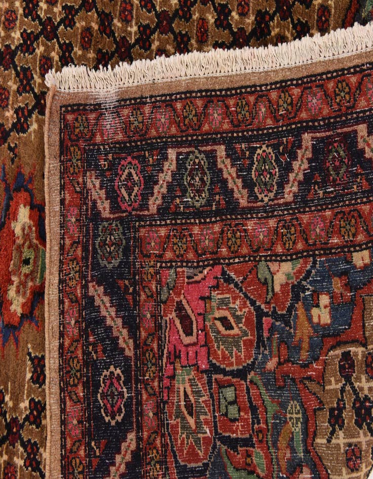 Detail image of  5' 3 x 11'  Hand Knotted Koliaei Persian Wool Runner Rug