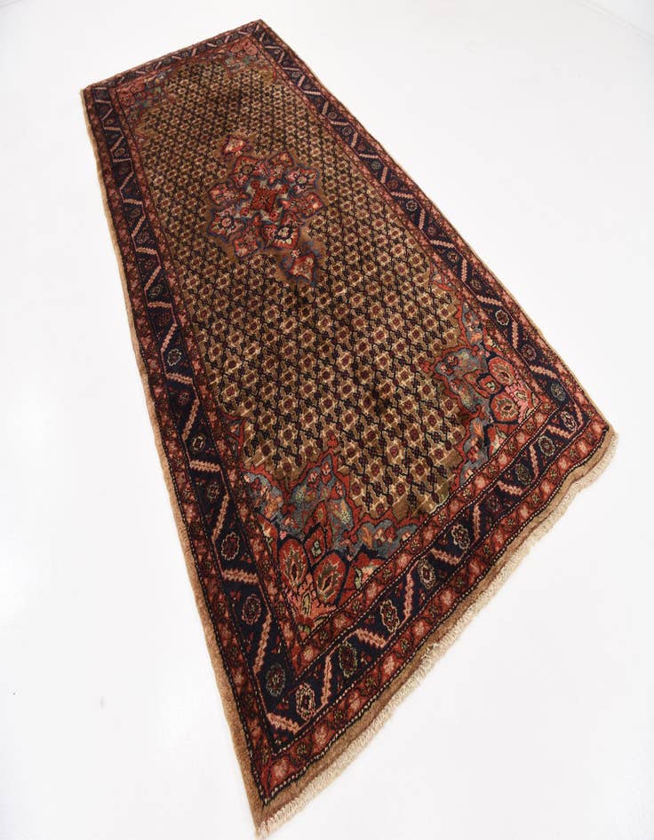 Detail image of  5' 3 x 11'  Hand Knotted Koliaei Persian Wool Runner Rug