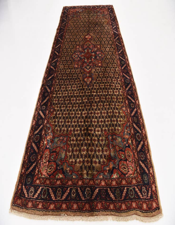 Detail image of  5' 3 x 11'  Hand Knotted Koliaei Persian Wool Runner Rug