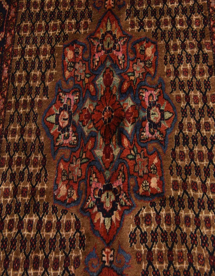 Detail image of  5' 3 x 11'  Hand Knotted Koliaei Persian Wool Runner Rug