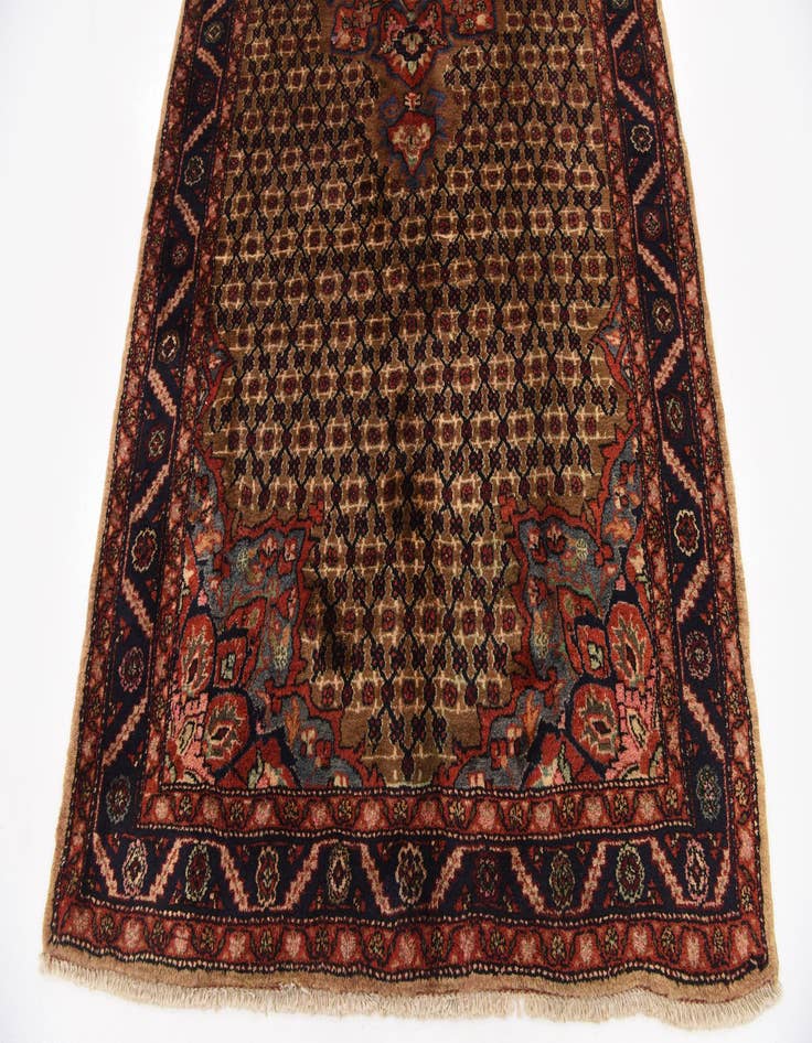 Detail image of  5' 3 x 11'  Hand Knotted Koliaei Persian Wool Runner Rug