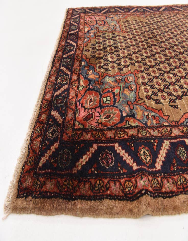 Detail image of  5' 3 x 11'  Hand Knotted Koliaei Persian Wool Runner Rug