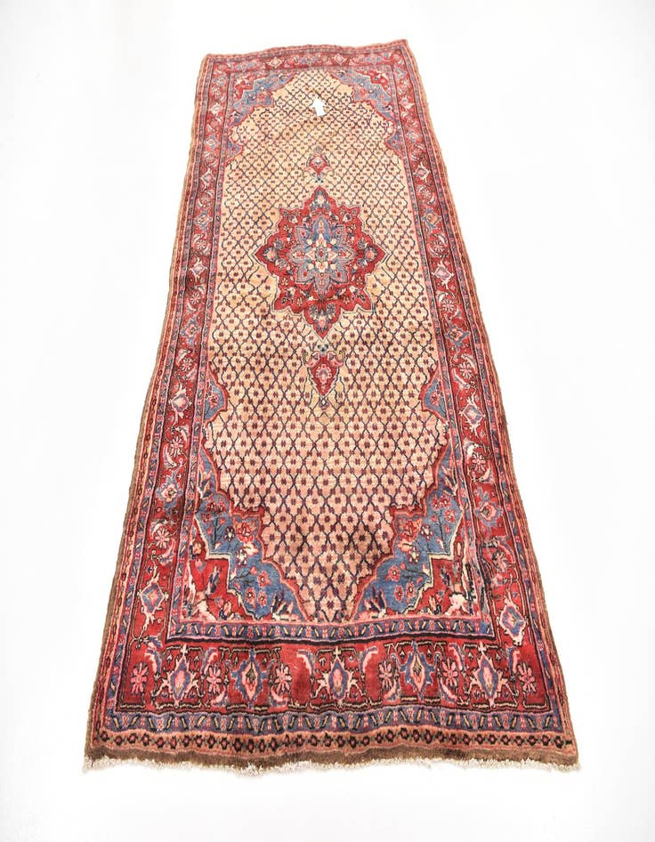 Detail image of 5' x 10' Hand Knotted Koliaei Persian Wool Runner Rug