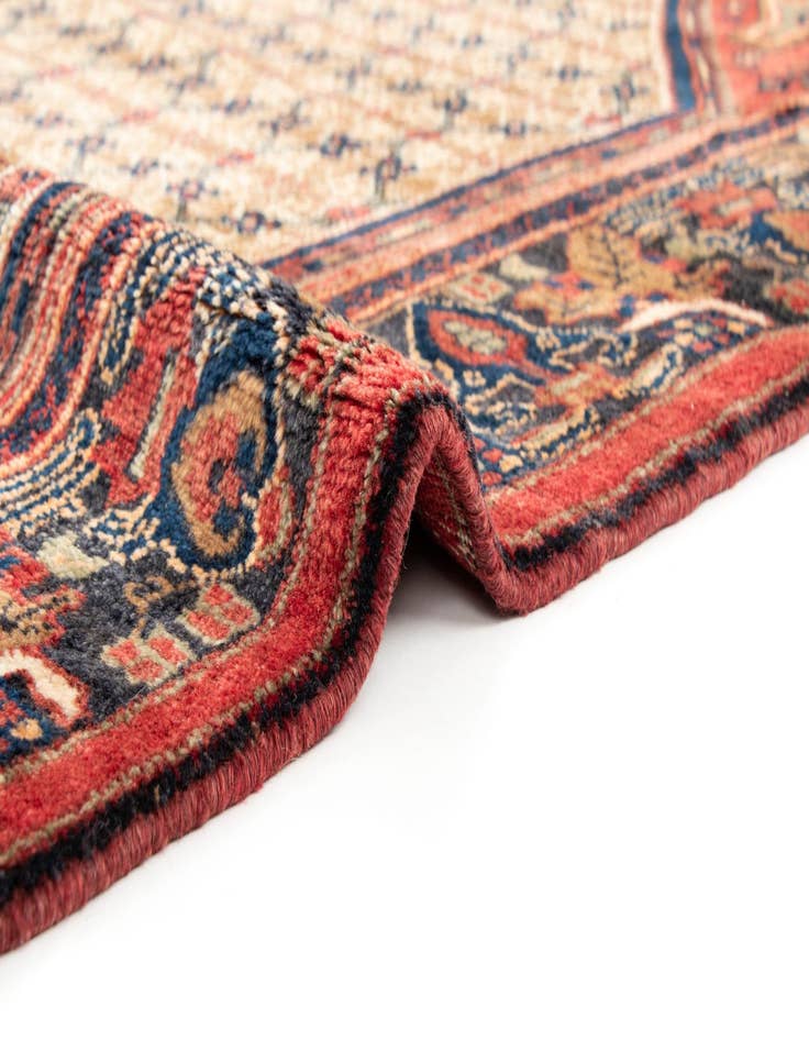 Detail image of 4' 1 x 9' 1 Hand Knotted Koliaei Persian Wool Runner Rug