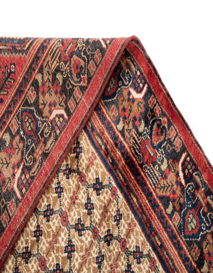 Detail image of 4' 1 x 9' 1 Hand Knotted Koliaei Persian Wool Runner Rug