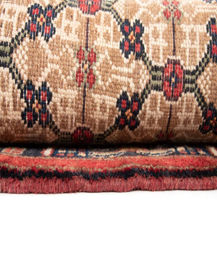 Detail image of 4' 1 x 9' 1 Hand Knotted Koliaei Persian Wool Runner Rug