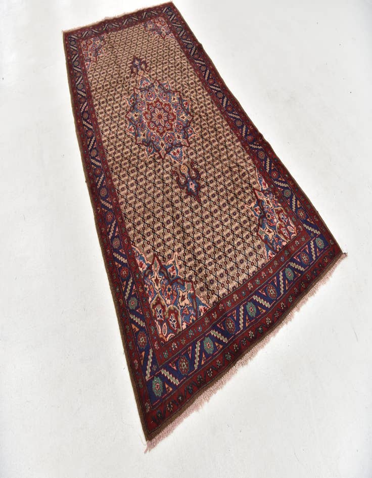 Detail image of 5' x 9' 6 Hand Knotted Koliaei Persian Wool Runner Rug