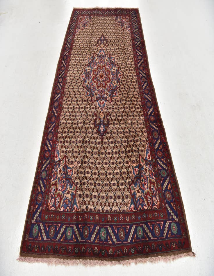 Detail image of 5' x 9' 6 Hand Knotted Koliaei Persian Wool Runner Rug