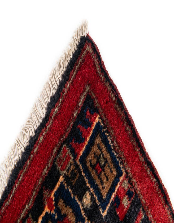 Detail image of  4' 1 x 9' 1  Hand Knotted Koliaei Persian Wool Runner Rug