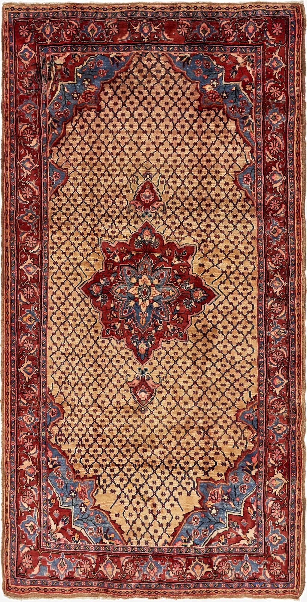  5' x 10'  Hand Knotted Koliaei Persian Wool Runner Rug