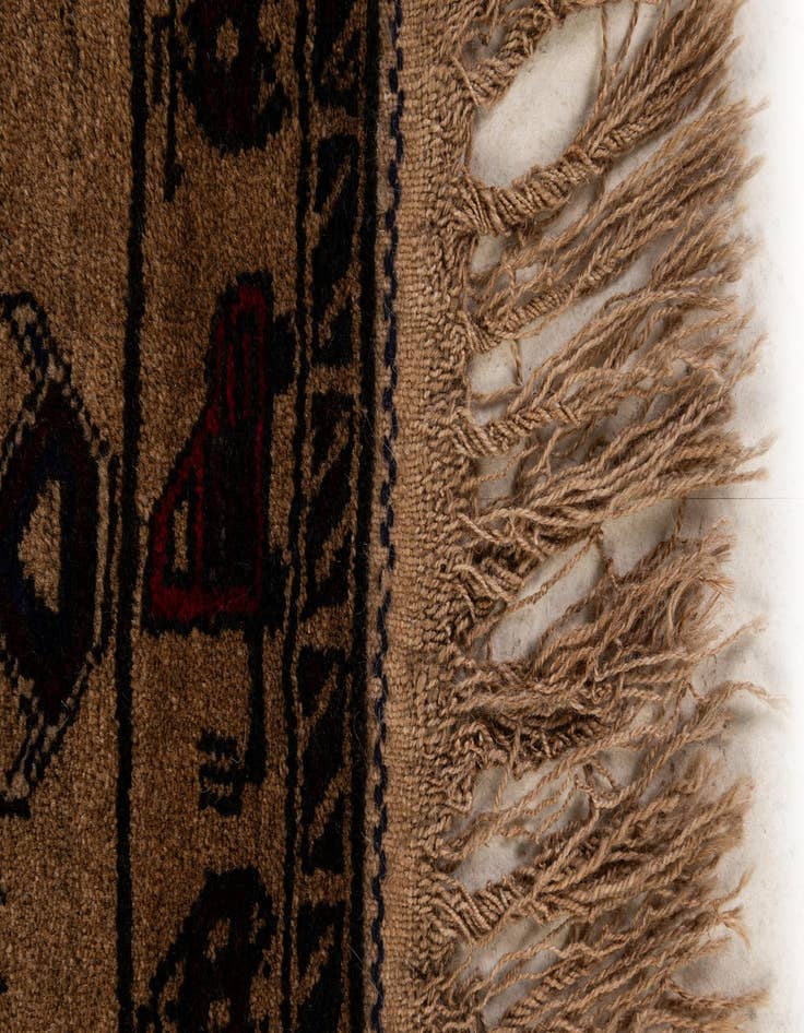 Detail image of  2' 2 x 9' 6  Hand Knotted Lahour Oriental Wool Runner Rug