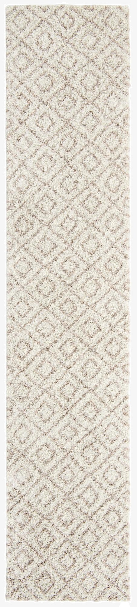  3' 3 x 16' 5 Lattice Shag Runner Rug