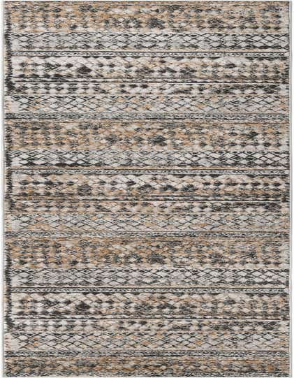 A 13 ft runner rug with a distressed Southwestern and tribal pattern in browns, tans, ivories, and creams, ideal for a hallway.