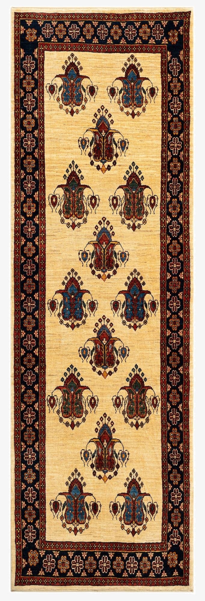  3' 1 x 9' 5 Luribaft Wool Runner Rug