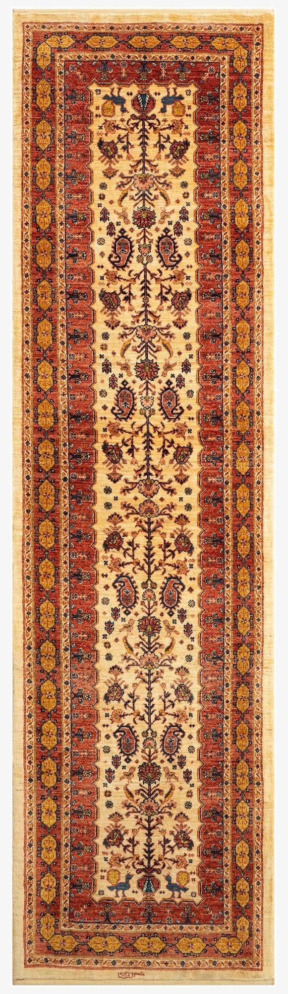  2' 8 x 9' 10 Luribaft Wool Runner Rug