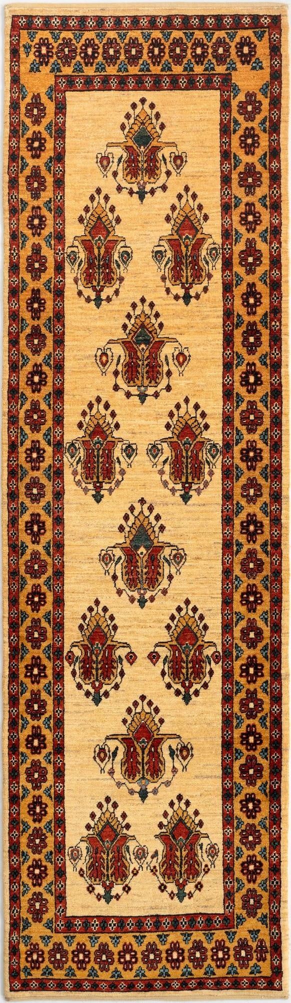  2' 7 x 9' 6 Luribaft Wool Runner Rug