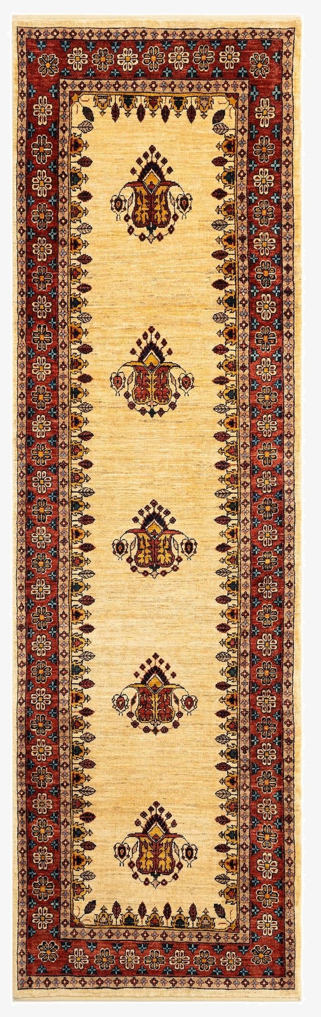  2' 8 x 9' 2 Luribaft Wool Runner Rug