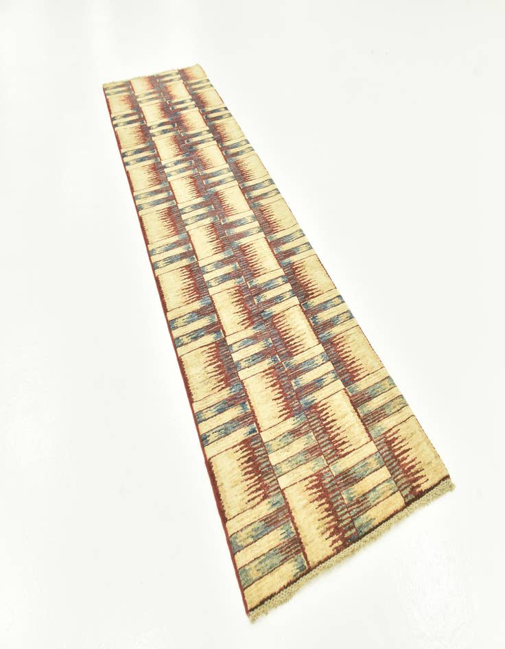 Detail image of  2' 9 x 9' 6  Hand Knotted Modern Ziegler Runner Rug