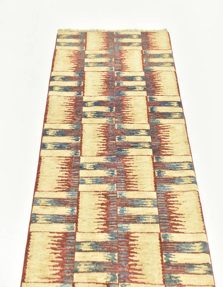 Detail image of  2' 9 x 9' 6  Hand Knotted Modern Ziegler Runner Rug