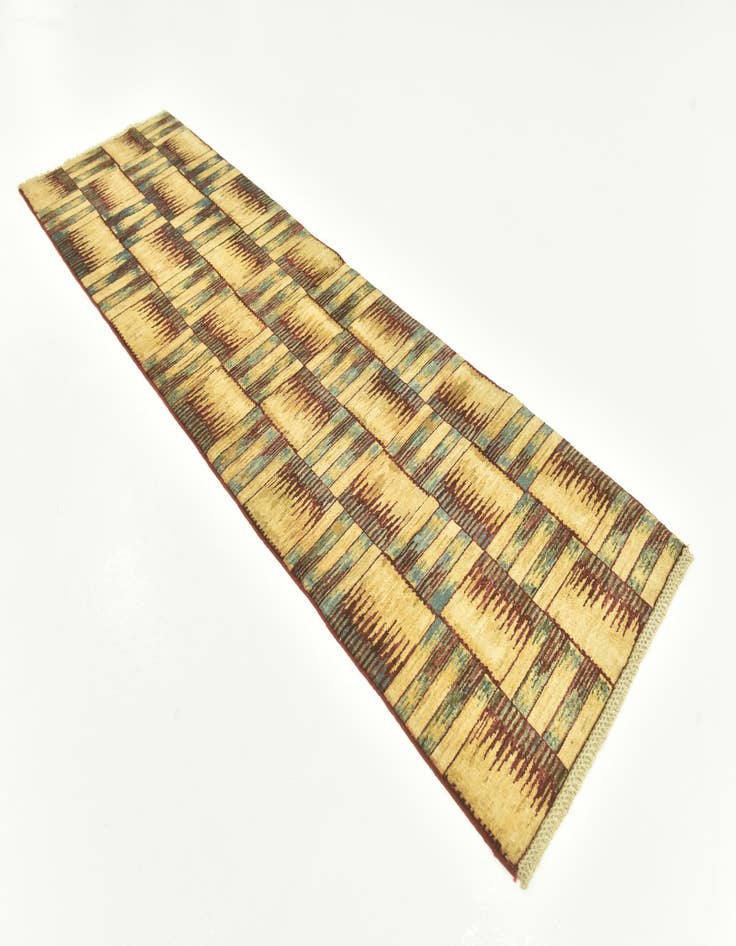 Detail image of  2' 8 x 9' 6  Hand Knotted Modern Ziegler Runner Rug