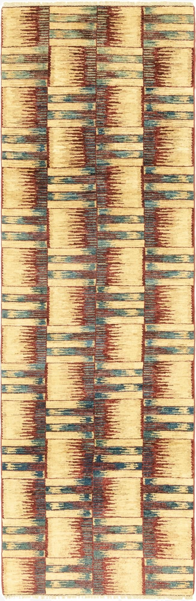  2' 9 x 9' 6  Hand Knotted Modern Ziegler Runner Rug