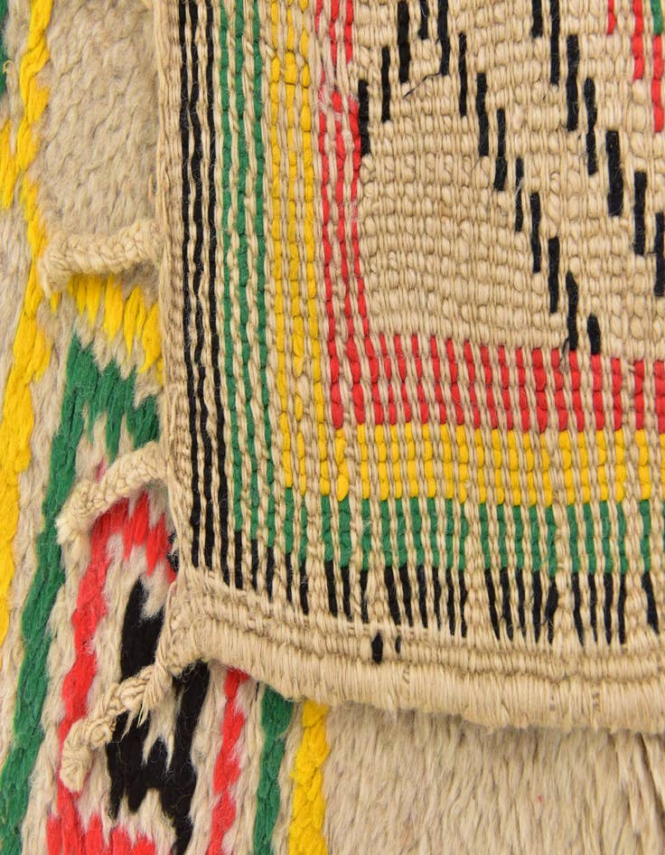 Detail image of  5' 3 x 11' 2  Hand Knotted Moroccan Wool Runner Rug