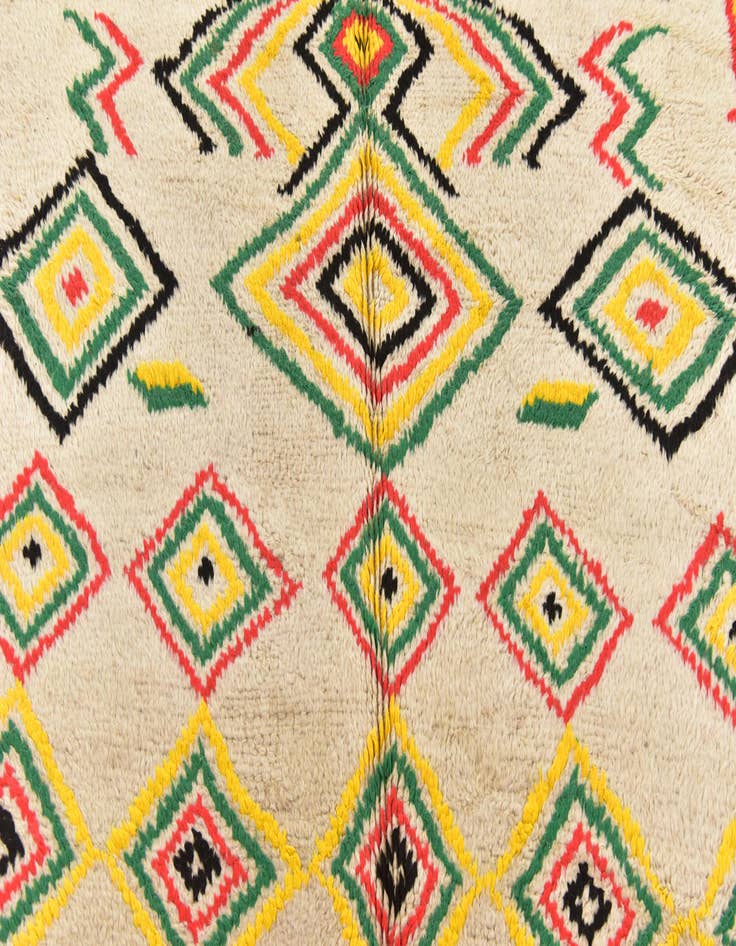Detail image of  5' 3 x 11' 2  Hand Knotted Moroccan Wool Runner Rug