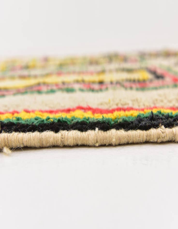 Detail image of  5' 3 x 11' 2  Hand Knotted Moroccan Wool Runner Rug